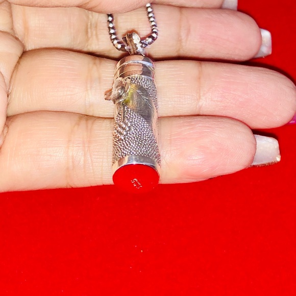 Cremation Urn Necklace For Women | Urn Necklace For Human Ashes 14K Gold Vermeil - Picture 4 of 7